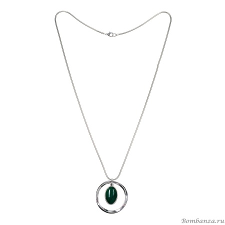 Колье Fiore Luna, GREEN AGATE